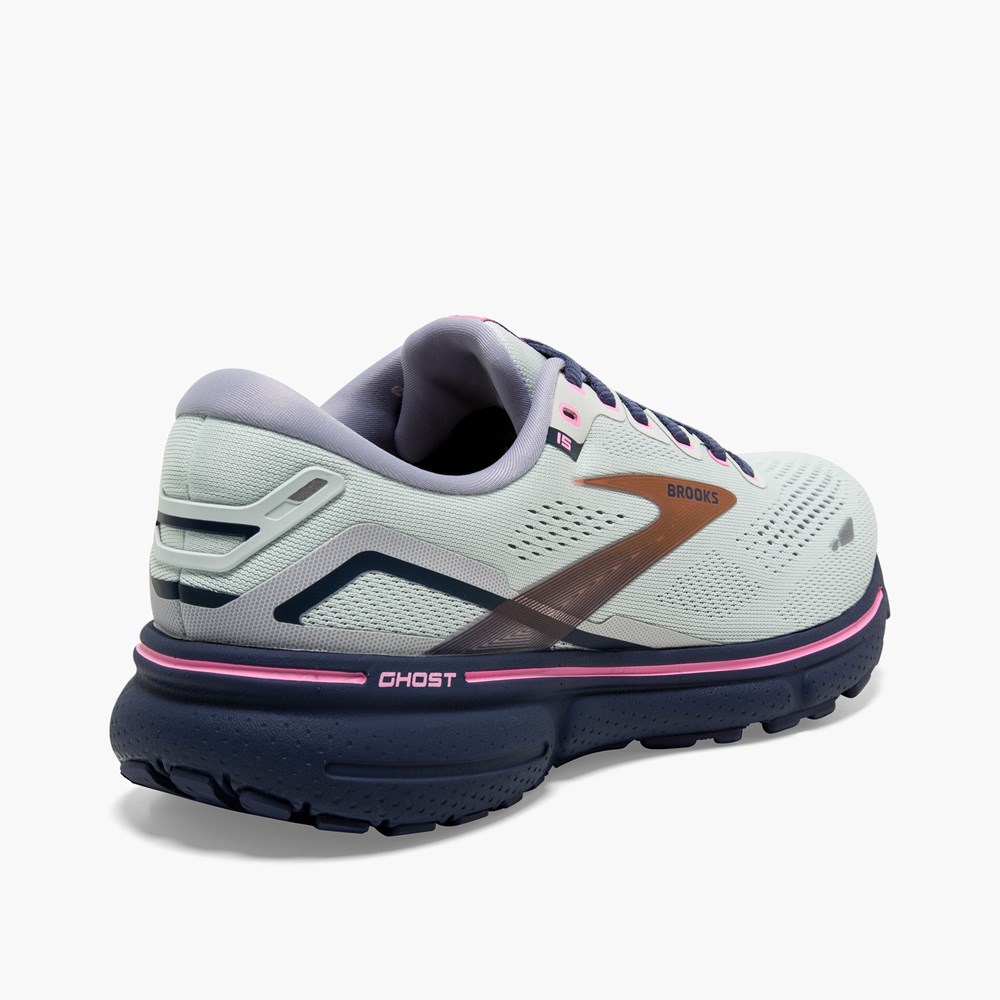 Chaussures Running Route Brooks Ghost 15 Cushioned Noir Femme | RHD-3613788